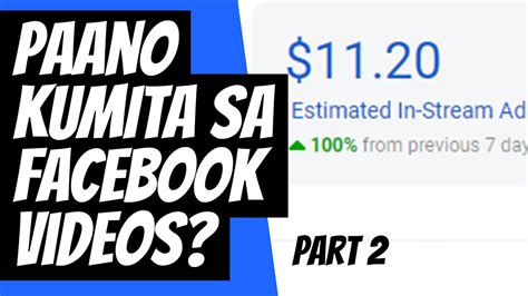 Paano Kumita Sa Facebook Page Make Money On Facebook Videos