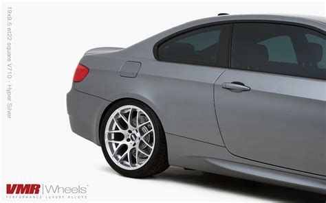 VMR Wheels 19x9 5 22 Hyper Silver V710 On Space Gray BMW E92 M3 A