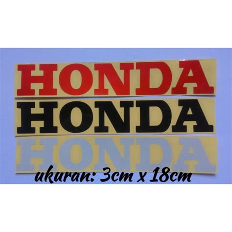 Jual Stiker Cutting Tulisan Honda 18cm Cutting Sticker Untuk Sticker Motor Shopee Indonesia