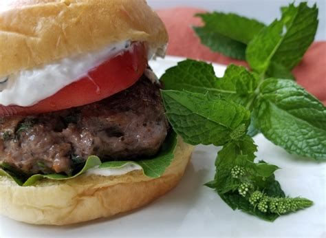 Greek Lamb Burgers With Creamy Feta Mint Sauce Casual Foodist