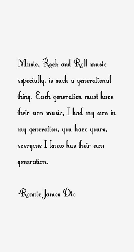 Ronnie James Dio Quotes & Sayings