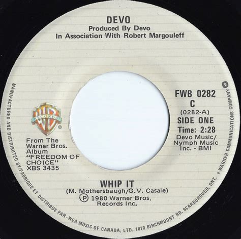 Devo - Whip It (1980, Vinyl) | Discogs