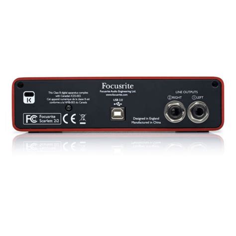 Focusrite Scarlett 2i2 USB Audio Interface - Nearly New at Gear4music