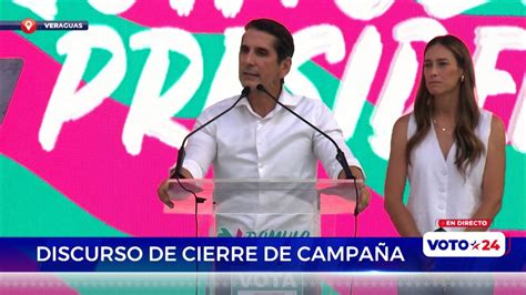 Discurso de cierre de campaña de Rómulo Roux candidato presidencial de