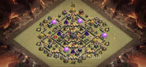 Best Anti 3 Stars War Base Th9 With Link Anti Everything Town Hall