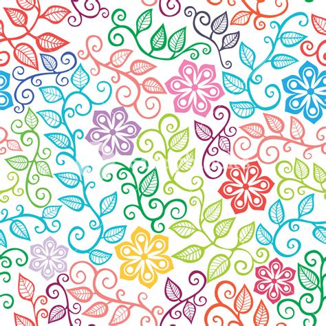 Seamless Texture With Flowers Endless Floral Pattern Seamless Pattern