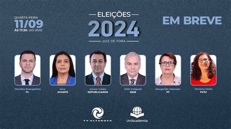 1º Debate Candidatas e Candidatos à Prefeitura de Juiz de Fora