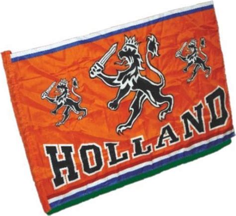 Grote Oranje Holland Thema Vlag Van X Cm Ek Oranje Mega