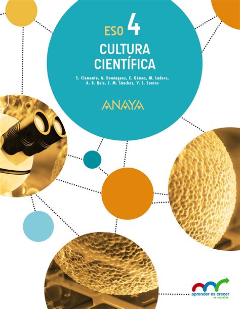 Solucionario Cultura Cientifica 4 ESO Anaya Aprender Es Crecer