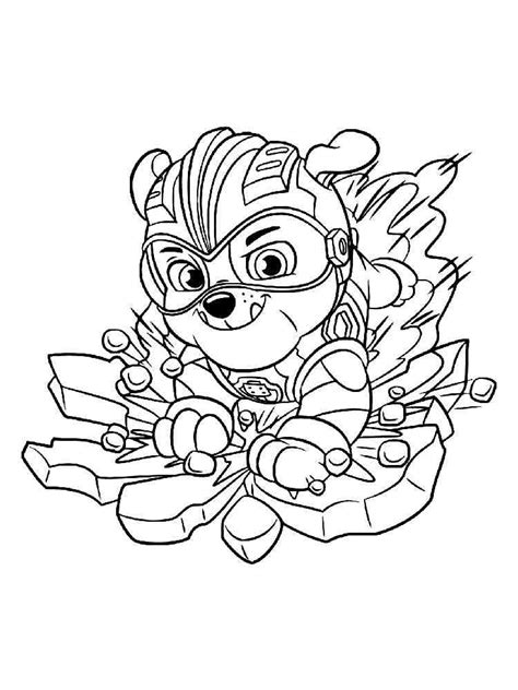 Paw Patrol Mighty Pups coloring pages