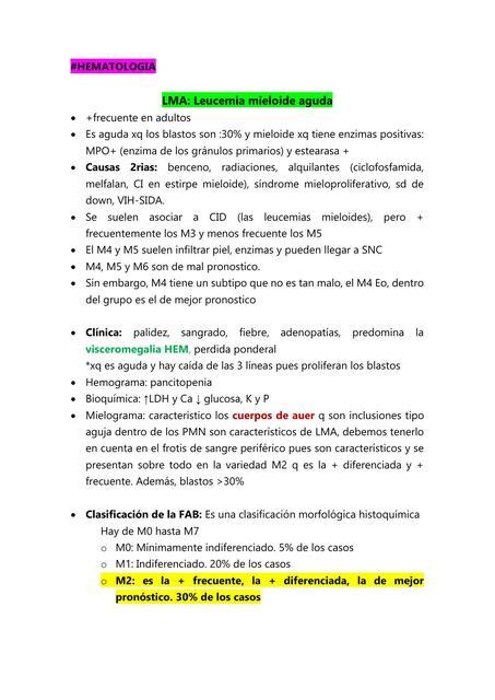 Leucemia Mieloide Aguda Brenda Marisol Portocarrero Alegre Udocz