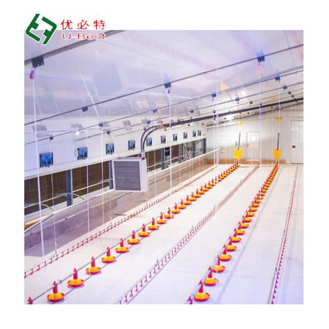 Automatic Livestock Poultry Feeding Drinking Broiler Farming System