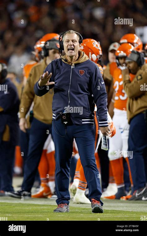 Chicago Bears Head Coach Matt Eberflus Directs His Team Against The