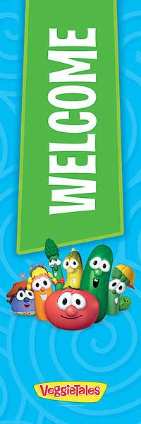 Veggietales Welcome 2 X 6 Vinyl Banner Cokesbury