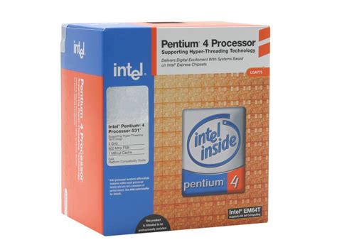 Intel Pentium 4 531 Pentium 4 Prescott Single Core 30 Ghz Lga 775