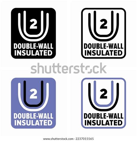 Doublewall Insulated Vector Information Sign Stock Vector Royalty Free