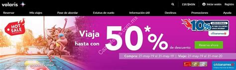 Promoción Volaris Hot Sale 2019 Hasta 50 De Descuento En Viajes Nacionales E Internacionales