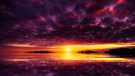 4k Nature Sunset Wallpapers Top Free 4k Nature Sunset Backgrounds