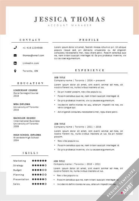 Resume Templates University Of Toronto Baden W Rttemberg Schulferien