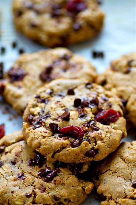 Browned Butter Oatmeal Cherry Chocolate Chip Cookies