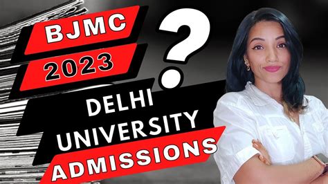 Delhi University Admissions For Bjmc Media Courses Ug Cuet