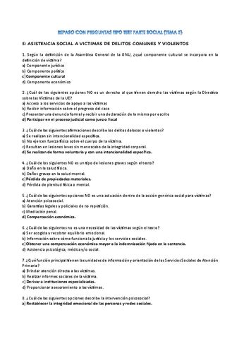 REPASO CON PREGUNTAS TIPO TEST PARTE SOCIAL Pdf