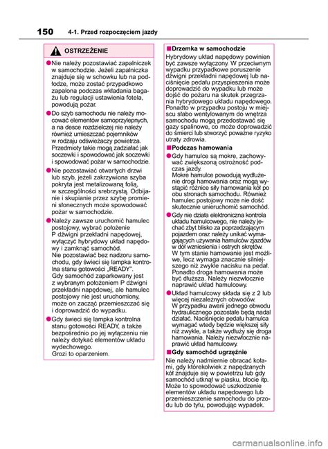 Toyota Corolla Cross Instrukcja Obs Ugi In Polish Pages