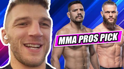 Mma Pros Pick Rafael Dos Anjos Vs Rafael Fiziev Part 2 👊 Ufc Vegas