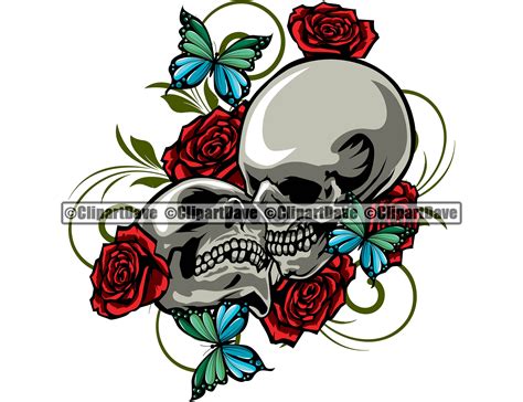 Skeleton Couple Kissing Skull Soulmates SVG Design Logo Tattoo Etsy