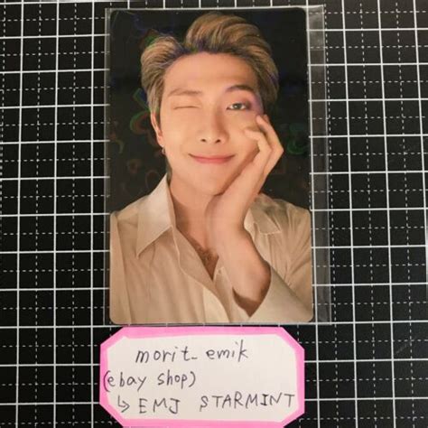 BTS RM BE Deluxe Edition Japan LTD Lucky Draw Photo Card HOLO NEW