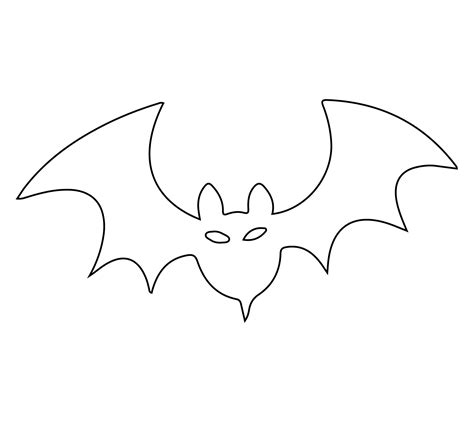 Halloween Bat Stencil Cutouts 15 Free PDF Printables Printablee