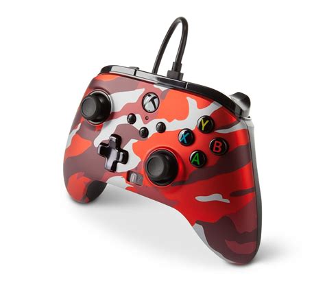 PowerA Enhanced Wired Controller Xbox Series X Red Camo Konsolinet