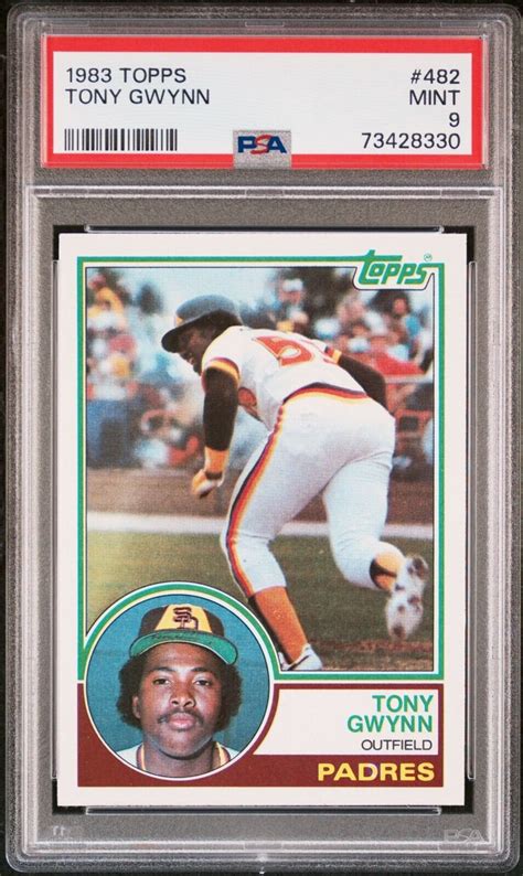 1983 Topps Tony Gwynn RC 482 PSA 9 Mint HOF Padres Graded Authenticated