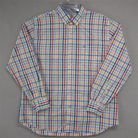 Izod Izod Premium Essentials Shirt Mens XL Button Down Long Sleeve ...