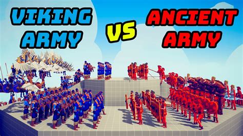 100x Ancient Army ⚡️ Vs ️ 100x Viking Army Totally Accurate Battle