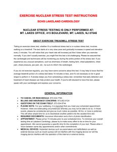 Lexiscan (Chemical) Stress Test Information
