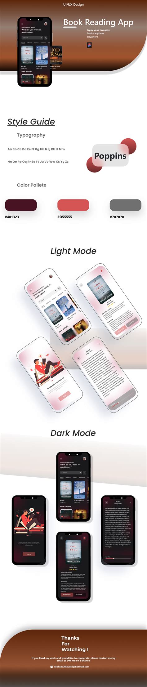 book reading app uiux mobile app design  behance