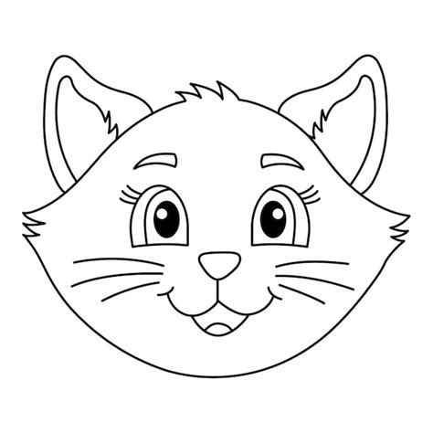 Katzenkopf Vorlage - Katzenkopf Vorlage - Kostenlose Vektoren und PSD zum Download