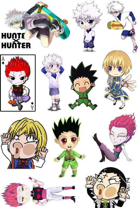 Hunter X Hunter Hunter X Hunter Stickers Anime Stickers Anime Printables Cute Stickers