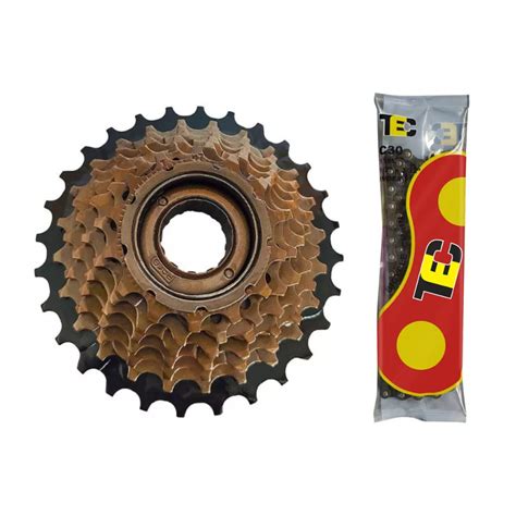 Catraca Roda Livre Bike V Index Rosca Dentes Corrente Shopee