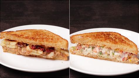 2 Healthy Sandwich recipes in 5 minutes - Aarti Madan