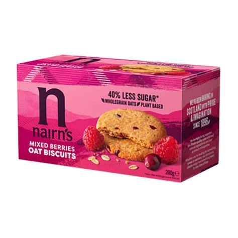 Nairns Mixed Berries Oat Biscuits 200g