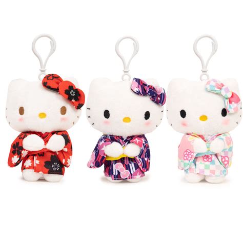 Hello Kitty Yukata Clip On Mascot Plush Japanla