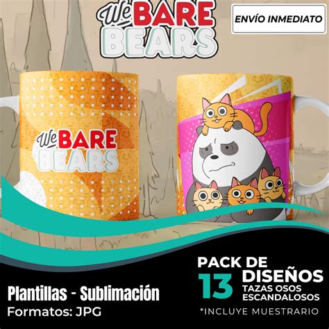 Plantillas Para Tazas Osos Escandalosos Modelo