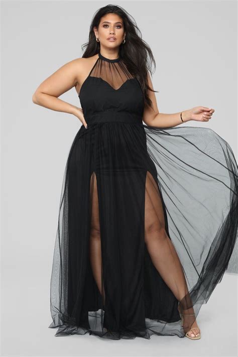 Off The Tulle Gown Black In 2020 Plus Size Black Dresses Plus Size Formal Dresses Plus