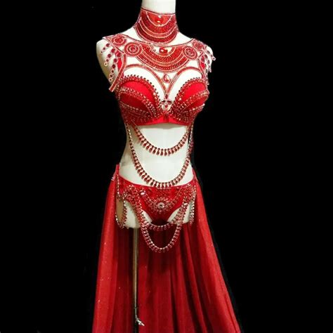 New Women Sexy Red Rhinestone Sequin Jumpsuit Female Singer Dj Ds Dance Stage Costume Bodysuit