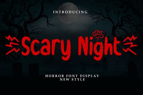 Scary Night Font By William Jhordy · Creative Fabrica