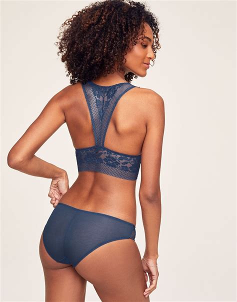 Jamie Dark Blue Unlined Bralette Xs Adore Me