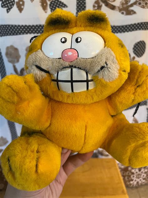 Vintage 1970s Garfield Plush Stuffed Animal Garfield - Etsy