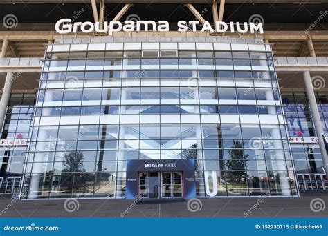 Entrance of the Groupama Stadium in Lyon, France Editorial Image - Image of foot, lyon: 152230715